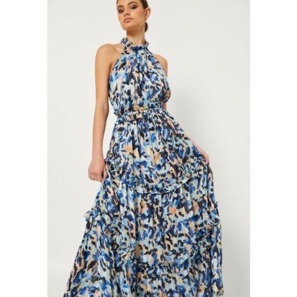 Elliatt Dresses & Skirts - Elliatt  Iridescence Printed Georgette Maxi Dress